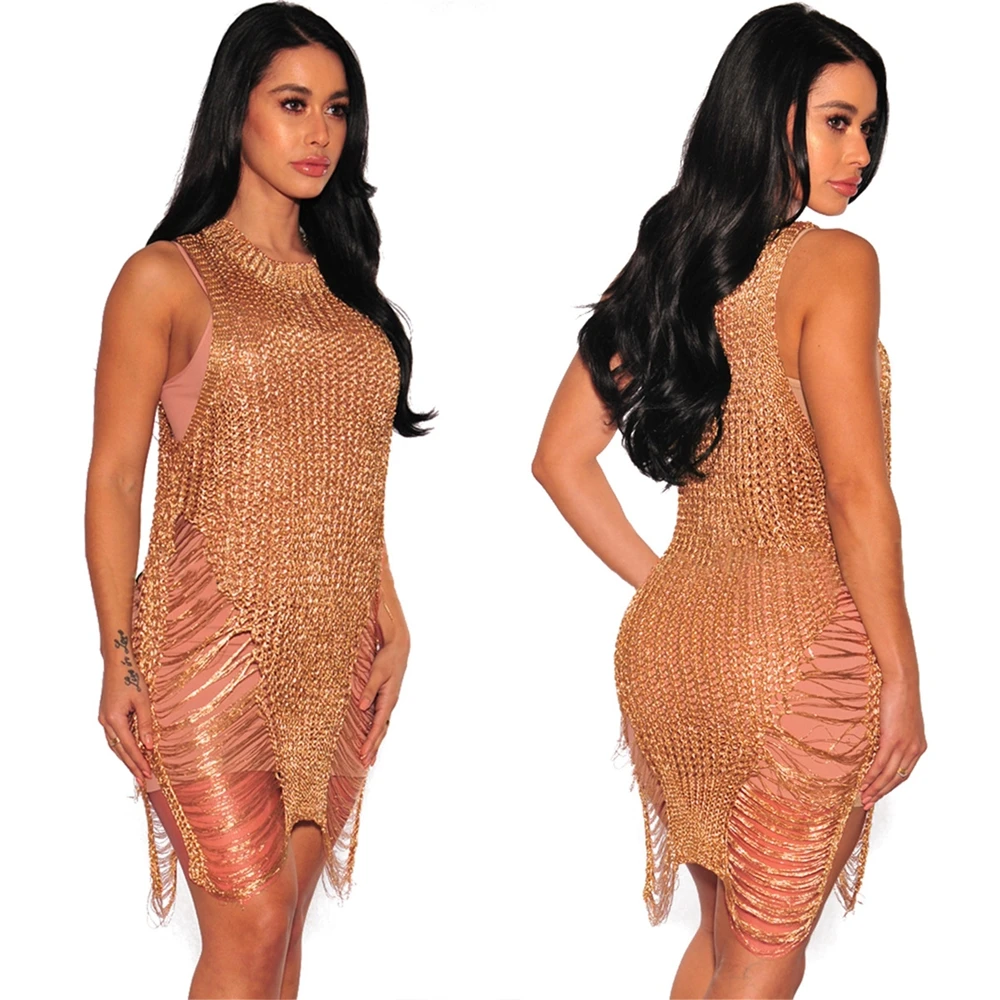 gold beach cover up dress