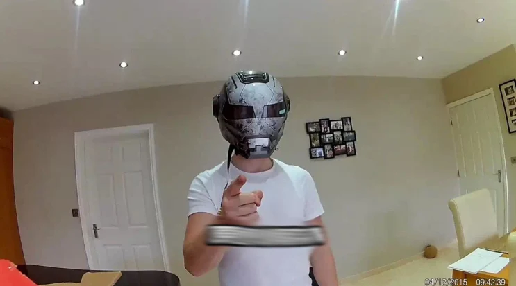 Masei 610 Star Machine DOT Helmet - Open Face Ironman Star Wars Grey Warrior Matt L - Iron Man and Atomic Man Motorcycle Helmets image 5