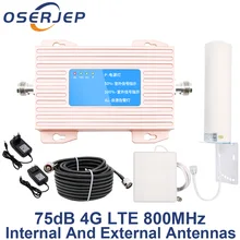 Band 20 4G усилитель 800 DD Европейский мобильный телефон сигнал 70 дБ сотовый телефон усилитель 4g lte 800 МГц повторитель+ 12dBi антенна/панель
