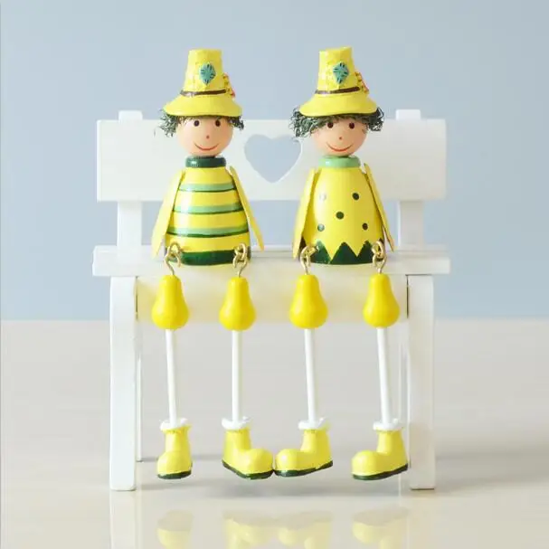 "Бэби долл" Цифры деревянные фигурки с принтом в виде рисунка от руки, детские игрушки украшения подарок на день рождения для домашний декор 2 шт./компл - Цвет: Style 9
