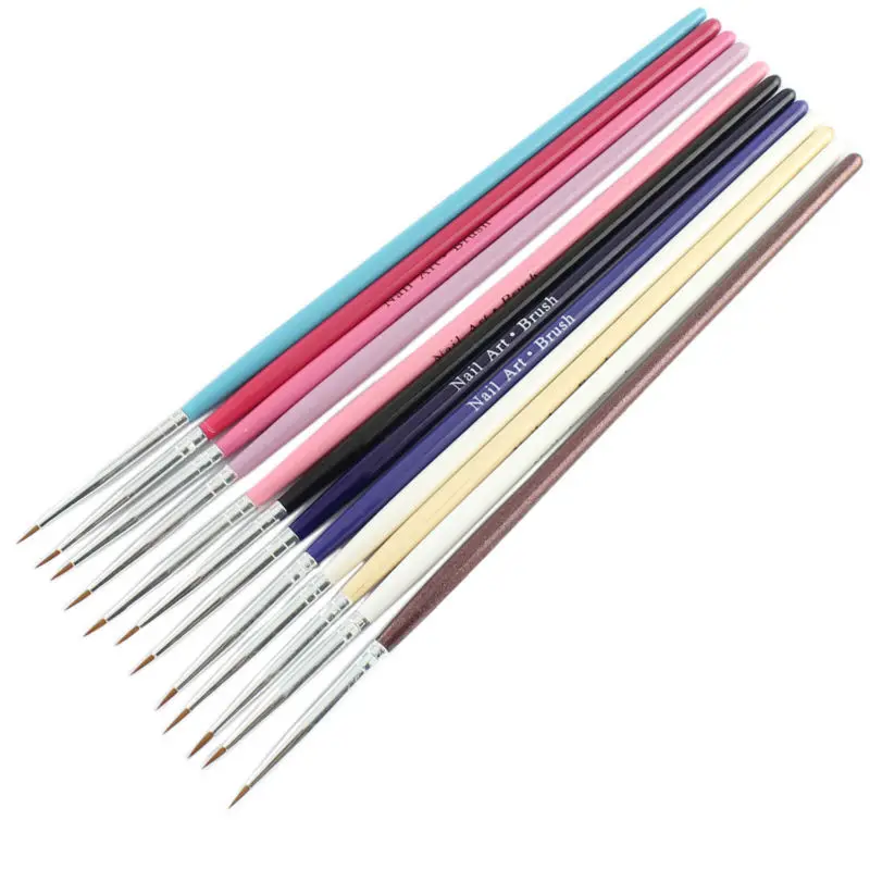 

12pcsNail Art Design Brush Pen For Fine Details Tips Drawing Brush Dropshipping [Retail] G0031