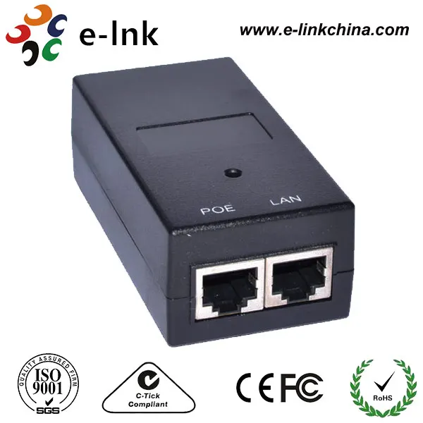 

10/100Mbps POE Adapter with 24V 1A Output