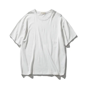 

2018 Men's New Arrival Summer Solid color Style Short fashion Short Sleeve Men t-shirt fashion short-sleeved Breaking the tr