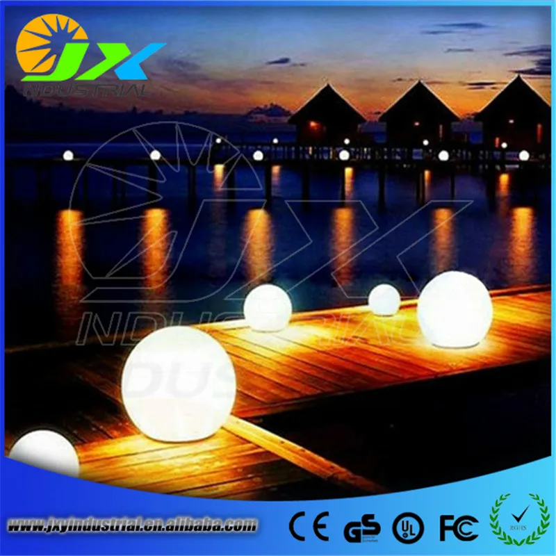 

LED Plastic rgbw ball/ floating led sphere with charger remote color change