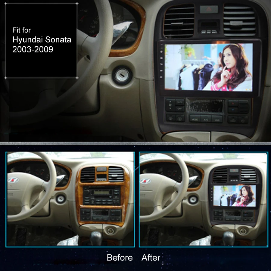 Flash Deal Super Slim Touch Screen Android 8.1 radio GPS Navigation for Hyundai Sonata 2003*2009 headunit Stereo Multimedia Bluetooth 1