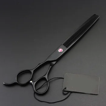 

7inch left-hand Hair Straight Thinning Scissor 62HRC black Color Professional Hairdressing Barber Tool Shear Clipper quality