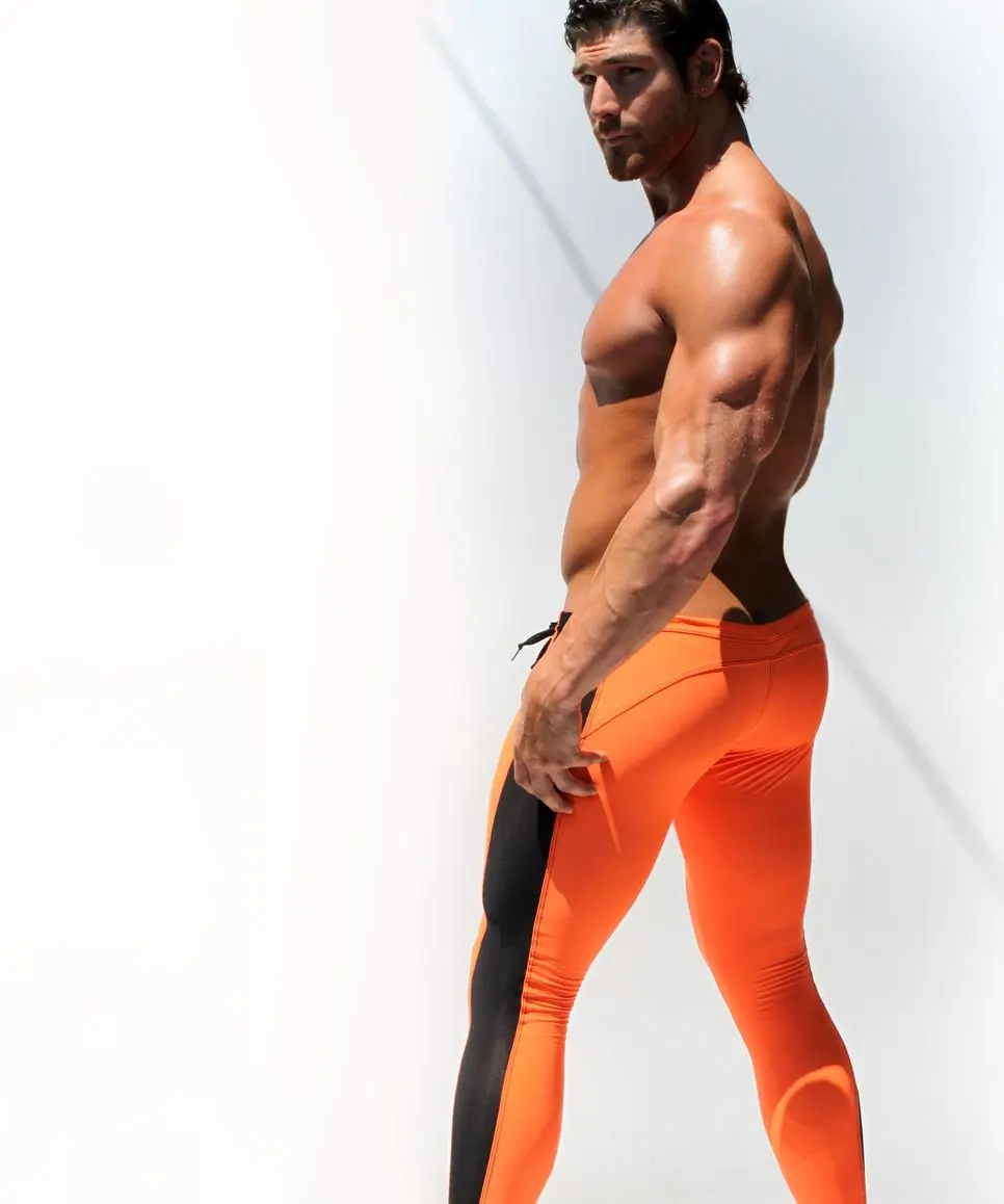 Брендовые мужские штаны для бега, баскетбольные спортивные обтягивающие колготки, мужские Леггинсы для бега, брюки, быстросохнущие спортивные штаны с эластичным низом