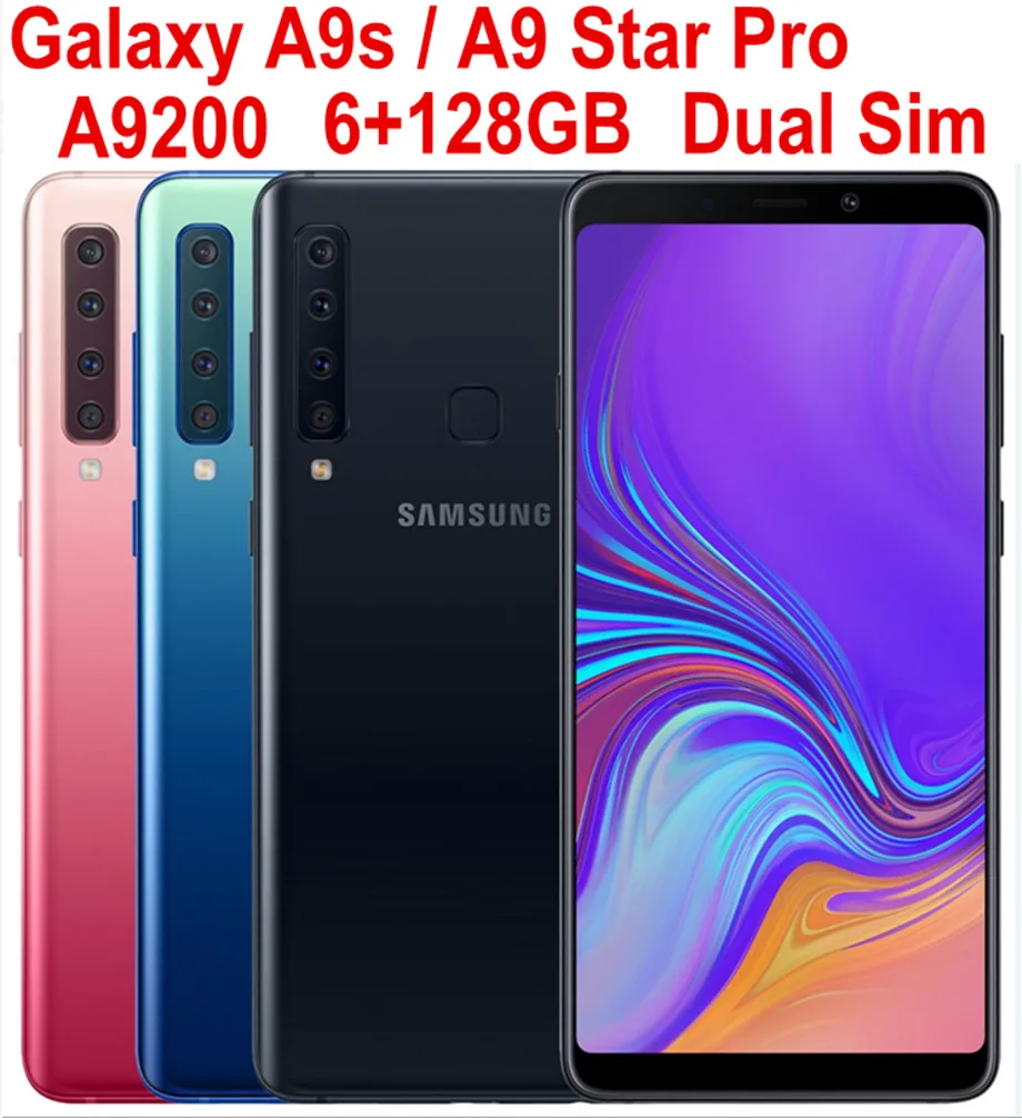 

Samsung Galaxy A9 2018 A9s A9 S-tar Pro A9200 Dual Sim RAM 6GB ROM 128GB Original Mobile Phone Octa Core 6.3" 4 Rear Camera NFC