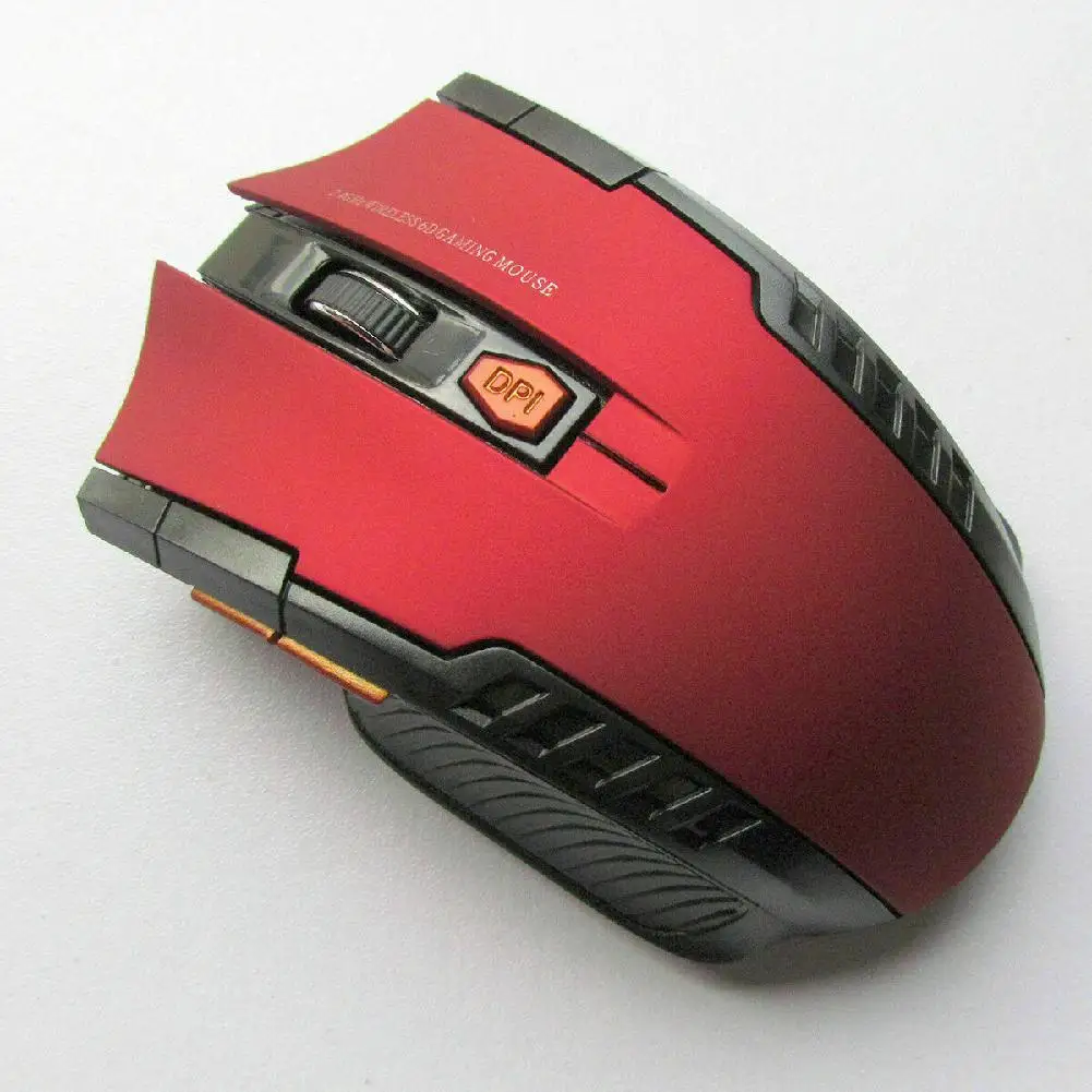 BEESCLOVER 2,4 ГГц мини беспроводная оптическая игровая мышь и USB приемник 1200 точек/дюйм для ПК ноутбука - Цвет: red
