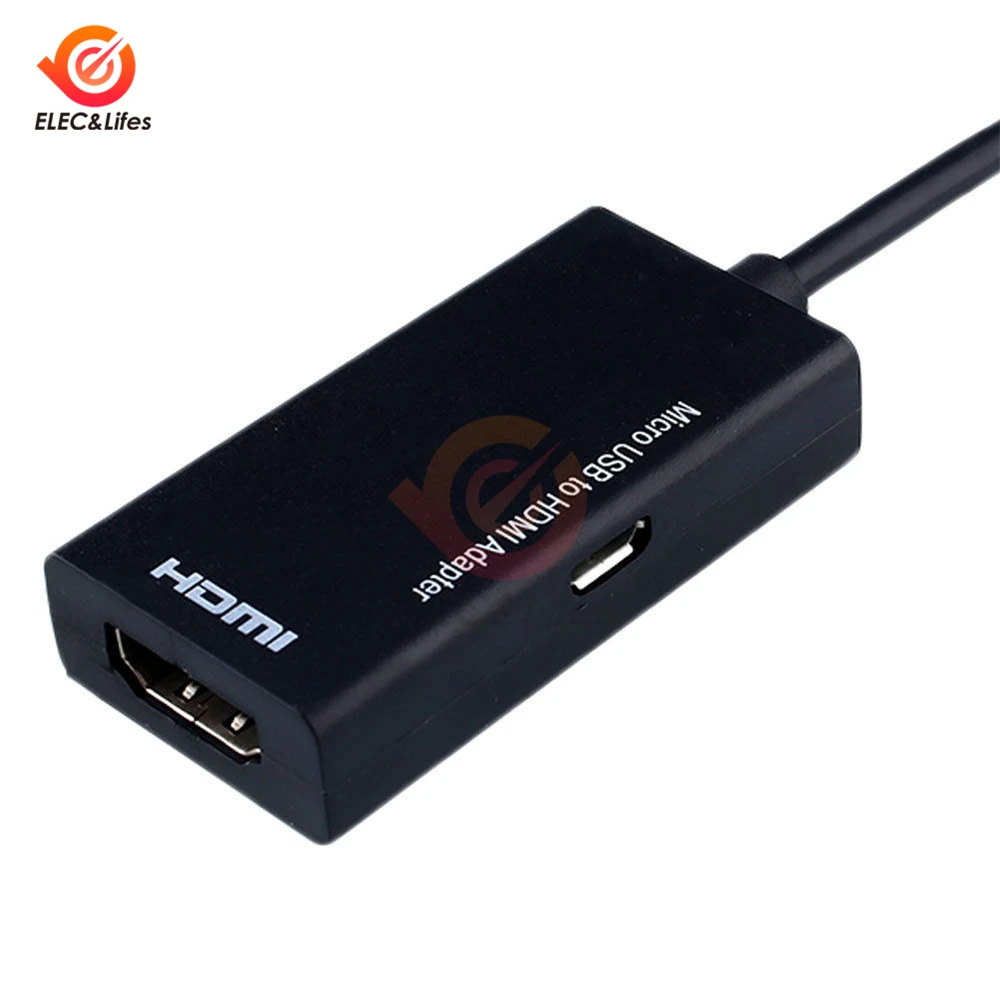 Портативный черный MHL Micro USB к HDMI HD 1080p кабель конвертер адаптер мужской разъем для samsung htc Motorola Android телефонов