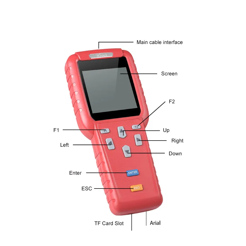 XTOOL X100 Pro с адаптером EEPROM автоматический ключ программист Регулировка пробега/одометр бесплатное обновление онлайн