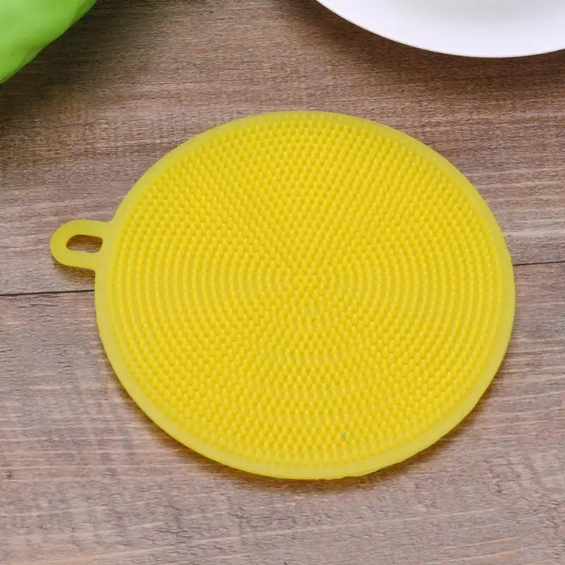 Кухонная силиконовая тарелка/Кастрюля/тарелка для мытья антибактериальных плесени- домашняя щетка для чистки инструментов