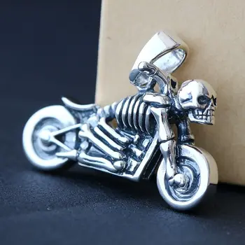 

Ecoworld Ge jewelry wholesale 925 Sterling Silver Pendant retro skeleton Mens Silver Pendant Pendant Silver Chariot
