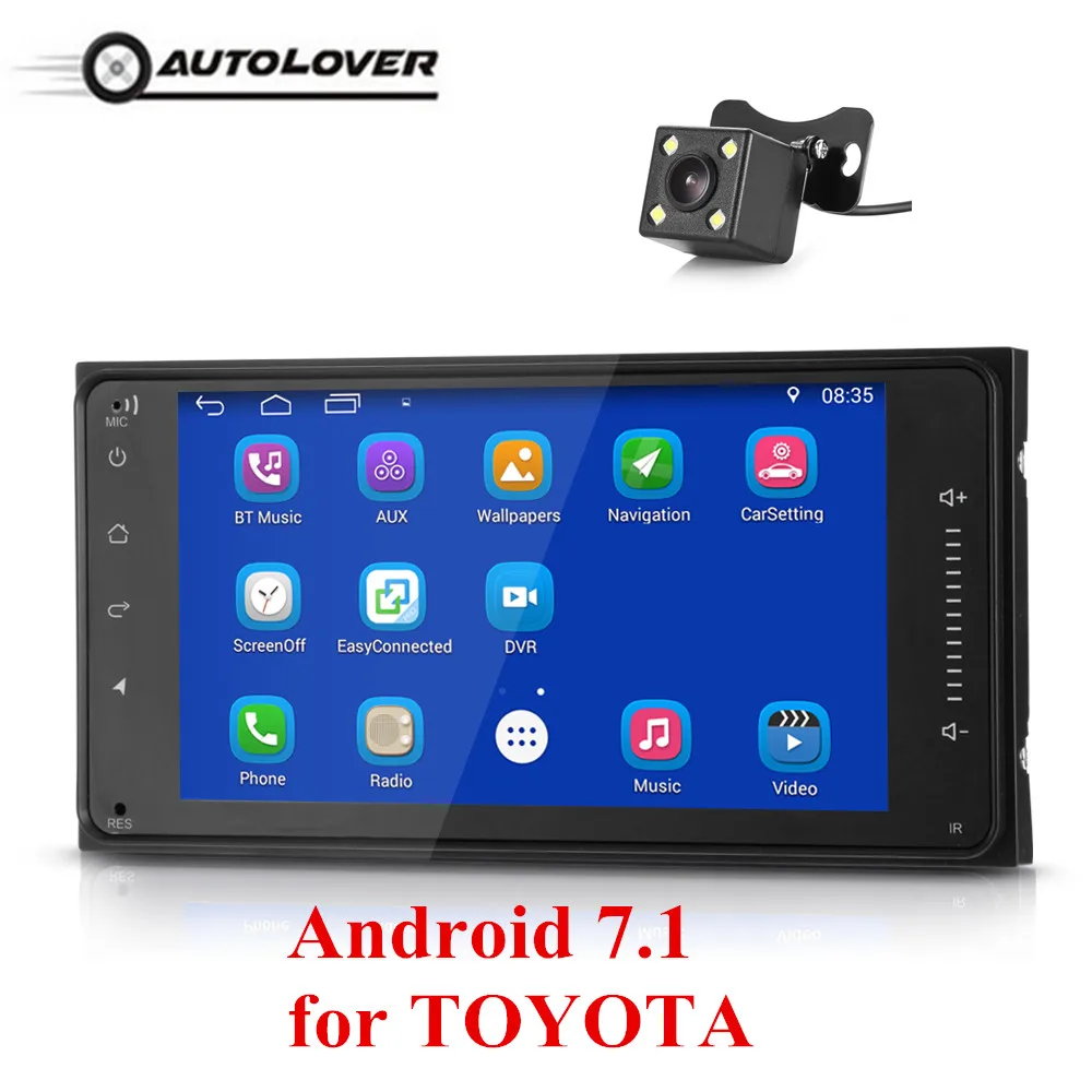 

Universal 2 Din Car Radio 7-inch HD Car Multimedia Player Android 7.1 Bluetooth 4.0 for TOYOTA With Wifi GPS Navigation