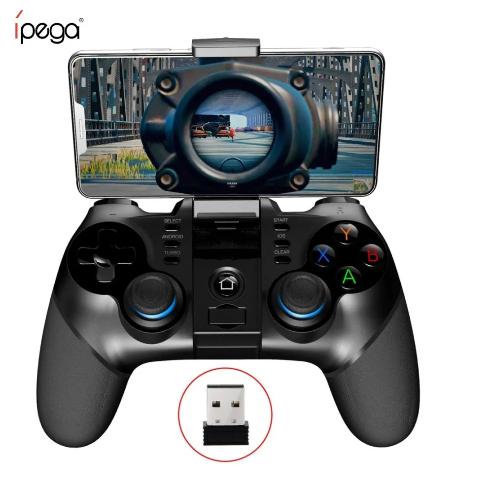 

iPEGA PG-9156 9157 Wireless Bluetooth Gamepad Controller Flexible Joystick with Phone Holder For Android iOS PC TV Box