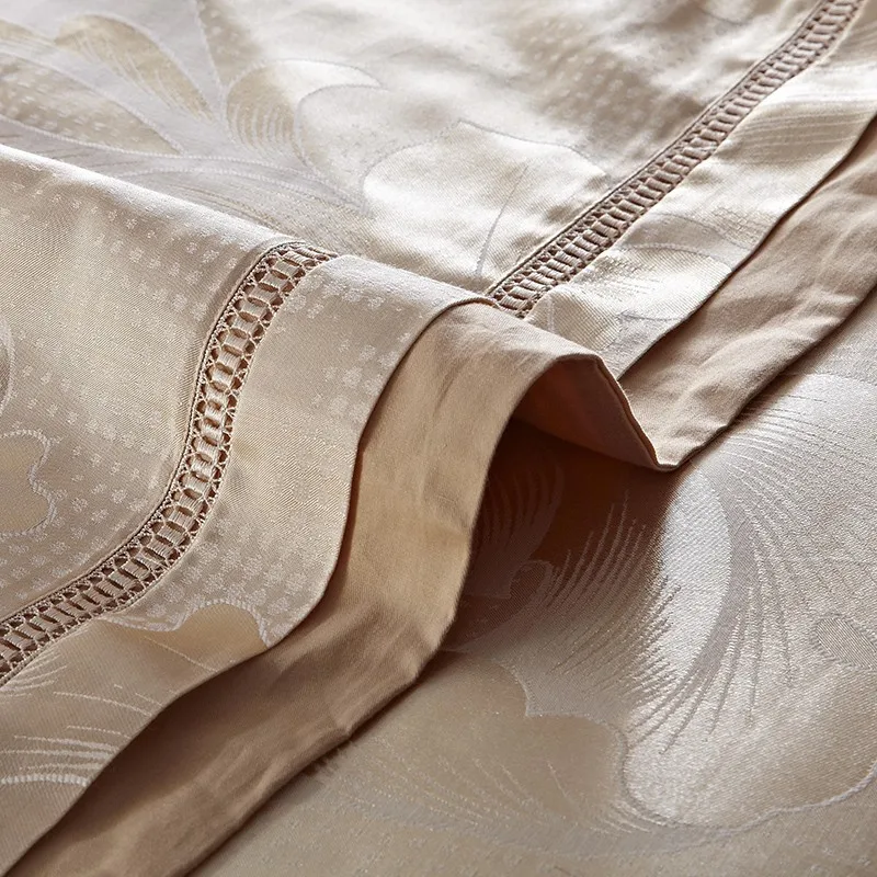 Жаккардовый сатин постельные принадлежности король, королева Роскошные Дань одеяло/пододеяльник постельное белье Комплект домашний текстиль