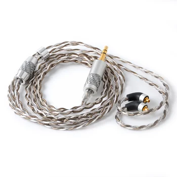 

2019 High Quality NICEHCK 3.5/2.5/4.4mm Balanced MMCX Connector 7N UPOCC Silver Plated Cable For SE846 LZ A6/A5 NICEHCK M6/EBX