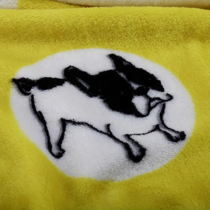 Из мягкого флиса кошка Бультерьера одеяла с бульдогом для кровать коврики дом любимчика кошки собаки кровать Одеяло диван-кровать