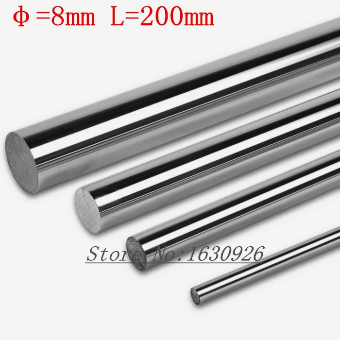 

2pcs 8mm 8x200 linear shaft 3d printer 8mm x 200mm Cylinder Liner Rail Linear Shaft axis cnc parts