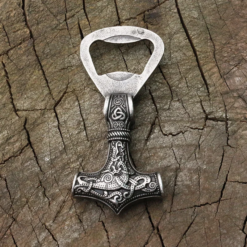 Viking 316L stainless steel thor hammer Mjolnir Scandinavian Bottle opener