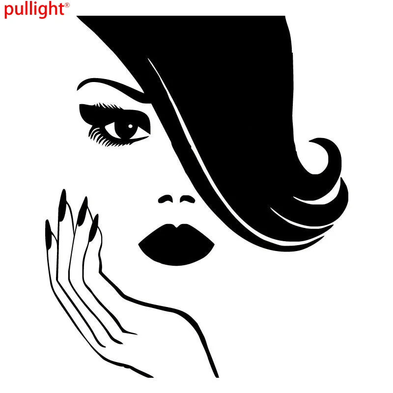 12cm*14cm Pretty Woman Manicure Creative Stickers Decor Motorcycle SUVs Bumper Laptop Car Accessories Styling Vinyl Decals | Автомобили и