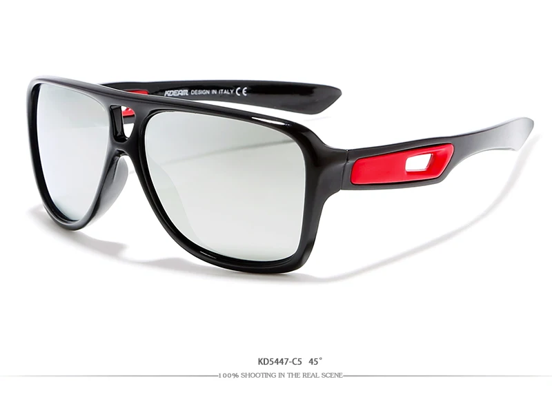 KDEAM новые спортивные солнцезащитный очки для мужчин очки Полароид de sol Для женщин Поляризованные солнечные очки с отражающим покрытием Lunettes UV400 защита с чехлом KD5447