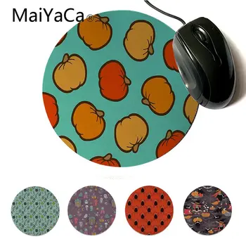 

MaiYaCa Simple Design Happy Halloween Beautiful Anime Round Mouse Mat Professional Round Gaming Mousepad Keyboard Mat