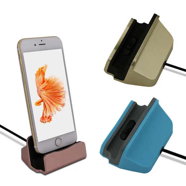 The USB cable Data Sync Charger Dock Stand Station Cradle Charging For iPhone 6 7 8 X Samsung S xiaomi huawei Android Type C iOS