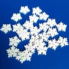 100/50Pcs Christmas White Wooden Snowflakes Buttons for Scrapbooking Craft ► Photo 2/3