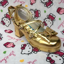 Милые туфли принцессы в стиле Лолиты; японский дизайн; обувь в специальной форме; обувь в стиле Лолиты с бантом-бабочкой; обувь на заказ; an1123; зеркало