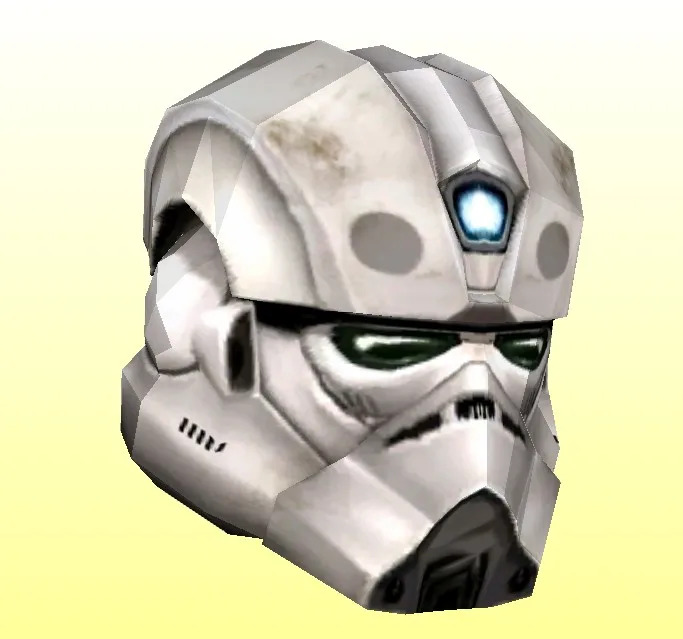 

Star Wars Star Wars 208 Clone Engineer Can Wear Helmet To Make DIY Paper Model.