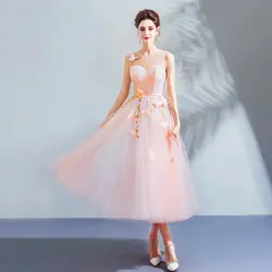 Винтажное вечернее платье трапециевидной формы, элегантное розовое вечернее платье без рукавов, с вышивкой, длиной до щиколотки, с