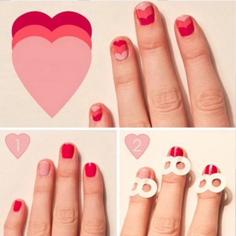 Nail Tip Guide French Tips New Diy Art Tape Candy Lover Diy Smile Line French Manicure Sticker Nail Art Decorations Round Form Fringe Guides