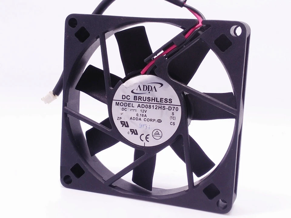 1pcs ADDA 8015 AD0812HS-D70 Ventilateur DC12V 0.18 A 8 cm 1pcs ADDA 8015 AD0812HS-D70 Ventilateur DC12V 0.18 A 8 cm