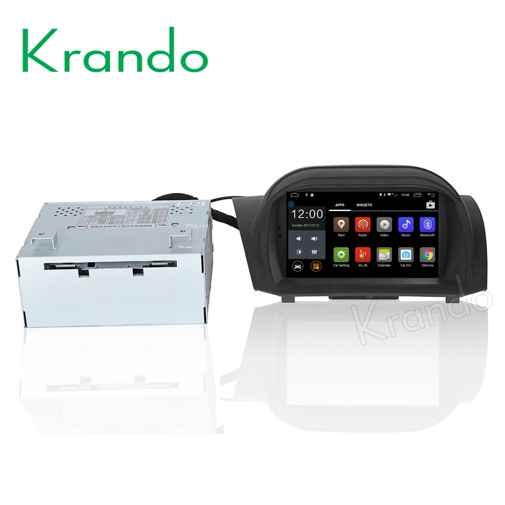 

Krando 7" Android 9.0 car navigation multimedia system for Ford Fiesta 2013-2016 audio radio gps dvd player WIFI 3G DAB+