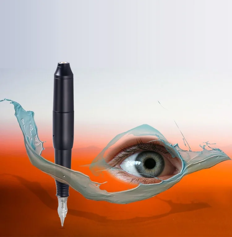 

Professional Black Permanent Makeup Machine Tattoo Pen For Eyebrow Lip Pen 3D Microblade Tatto Gun Set CQ003