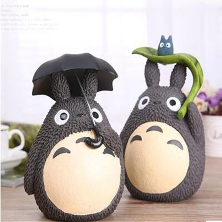 

Totoro piggy bank bank series of totoro dolls model birthday gifts Hayao Miyazaki anime figures action resin toys cartoon