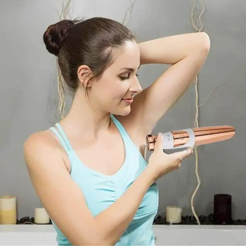 Мини электрический эпилятор бритва Помада Форма для удаления волос для женщин тело лицо бикини триммер безболезненный Портативный Женский