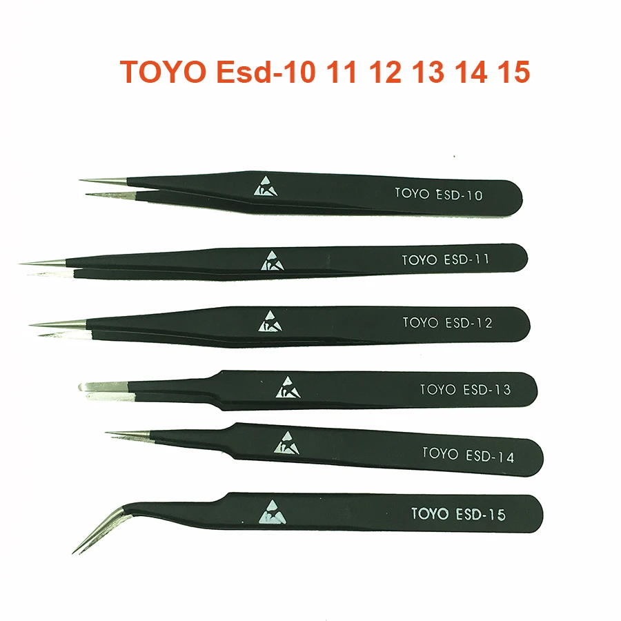 Buy TOYO Tweezers Anti static ESD Tweezers Set tweezer