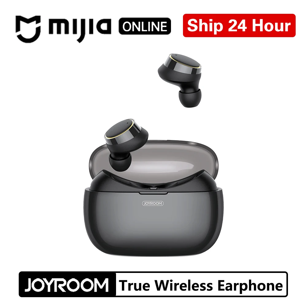 

Joyroom TWS Headphones Bluetooth 5.0 Wireless Stereo Headset In-ear Earbuds With Mic Waterproof 1500mAh Charging Bin Ios Android