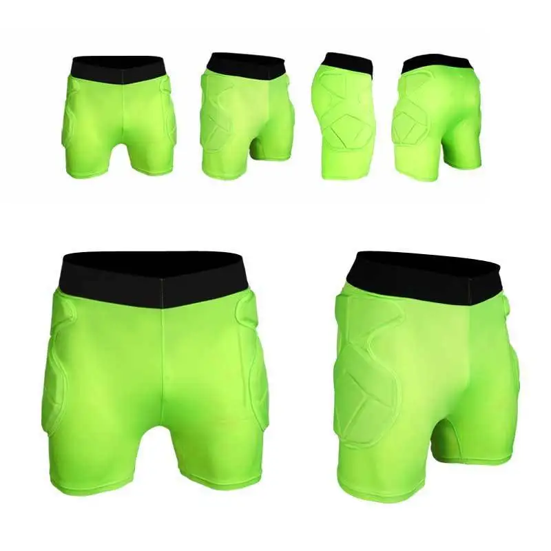 Новые спортивные Футбол Короткие штаны Неломающийся Для мужчин GK цель вратарь мягкие Шорты для женщин - Цвет: fluorescence green