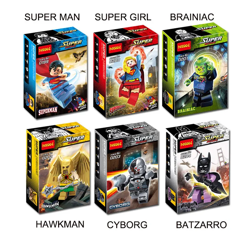 

Decool 0199-0228 small hero action figure Building bricks block new year christmas gift for children
