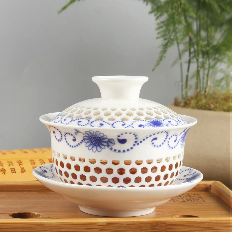 Chinese style Kungfu ceramic gaiwan teapot tea (220ml