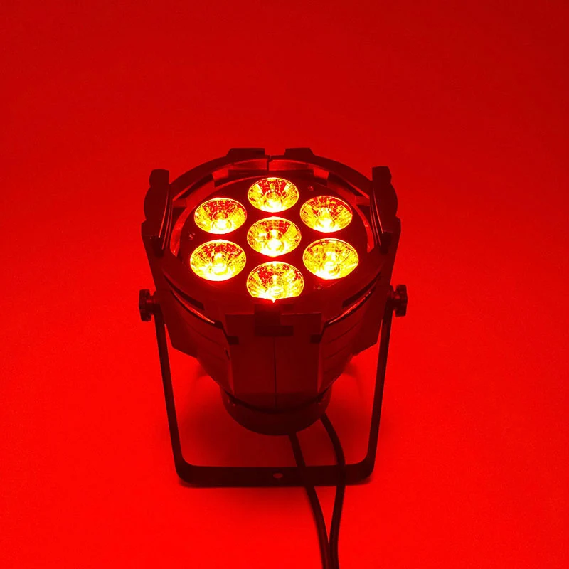 Светодиодный светильник с подвижной головкой 7x18 Вт RGBWA+ УФ-сценическое освещение 6в1 RGBWA+ УФ для дискотеки, DJ, Вечерние огни KTV, стробоскоп, клуб и бары