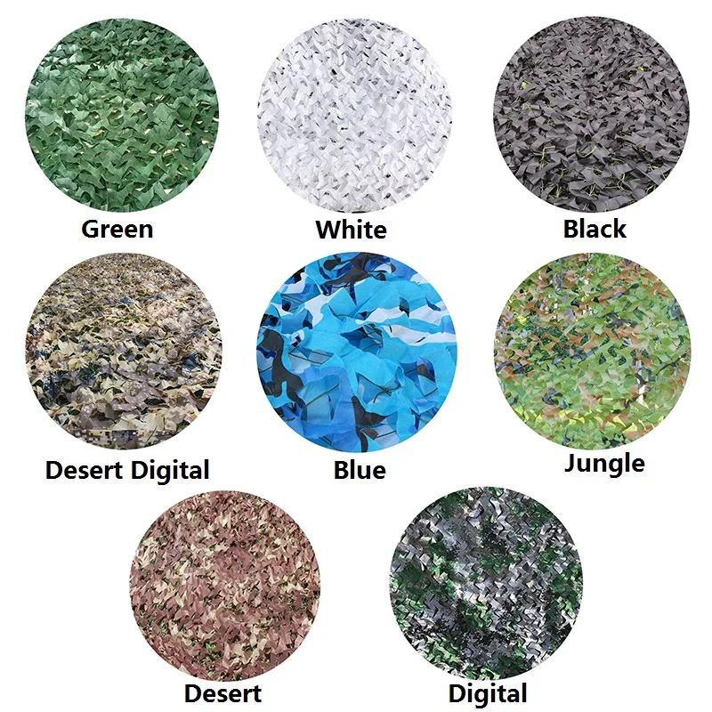 1.5X2 متر الصيد التخييم العسكرية التمويه صافي في الهواء الطلق التصوير الشمس المأوى كامو المعاوضة الديكور يغطي