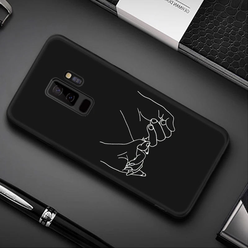 Чехол с рисунком для Samsung Galaxy S8 S9 Plus Note 8 9 A8 A6 плюс A5 A7 черный матовый чехол для Samsung 10 J4 J6 A9 S10 S10 - Цвет: 19