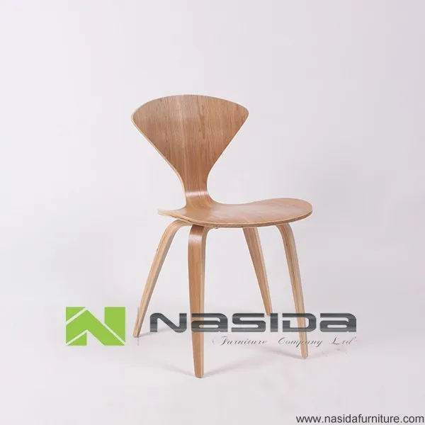 CH177 Natural side chair walnut or ash wooden Norman Cherner Chair Plywood chairs red black white dining chair free shipping