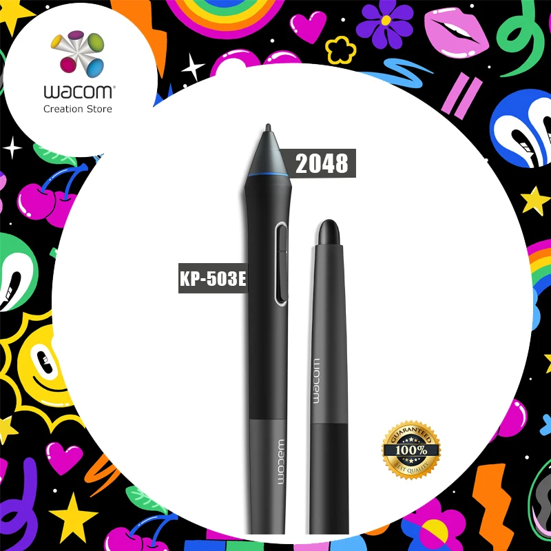 

Wacom Intuos Pro Pen (KP-503E) for Wacom Intuos 4 / 5 / Pro , Cintiq 13HD 21UX 22HD 24HD , Companion ( 2048 Pressure Levels )