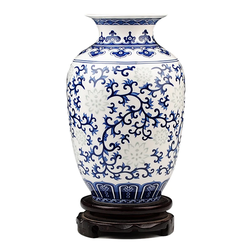 Jingdezhen Reis muster Porzellan Chinesische Vase Antike Blaue und weiß