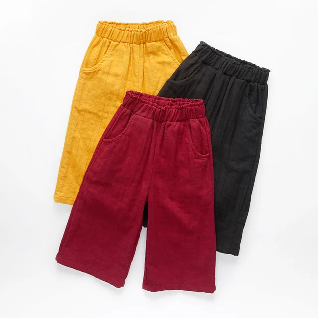 girls wide leg pants
